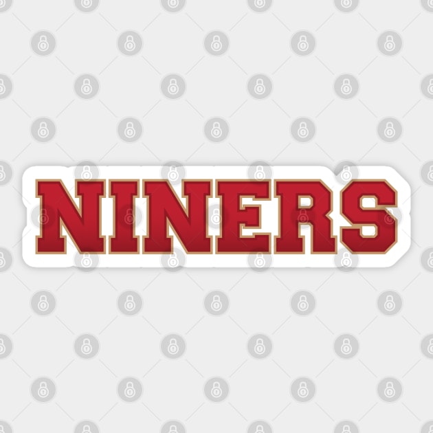 Niners Sticker by graphictone